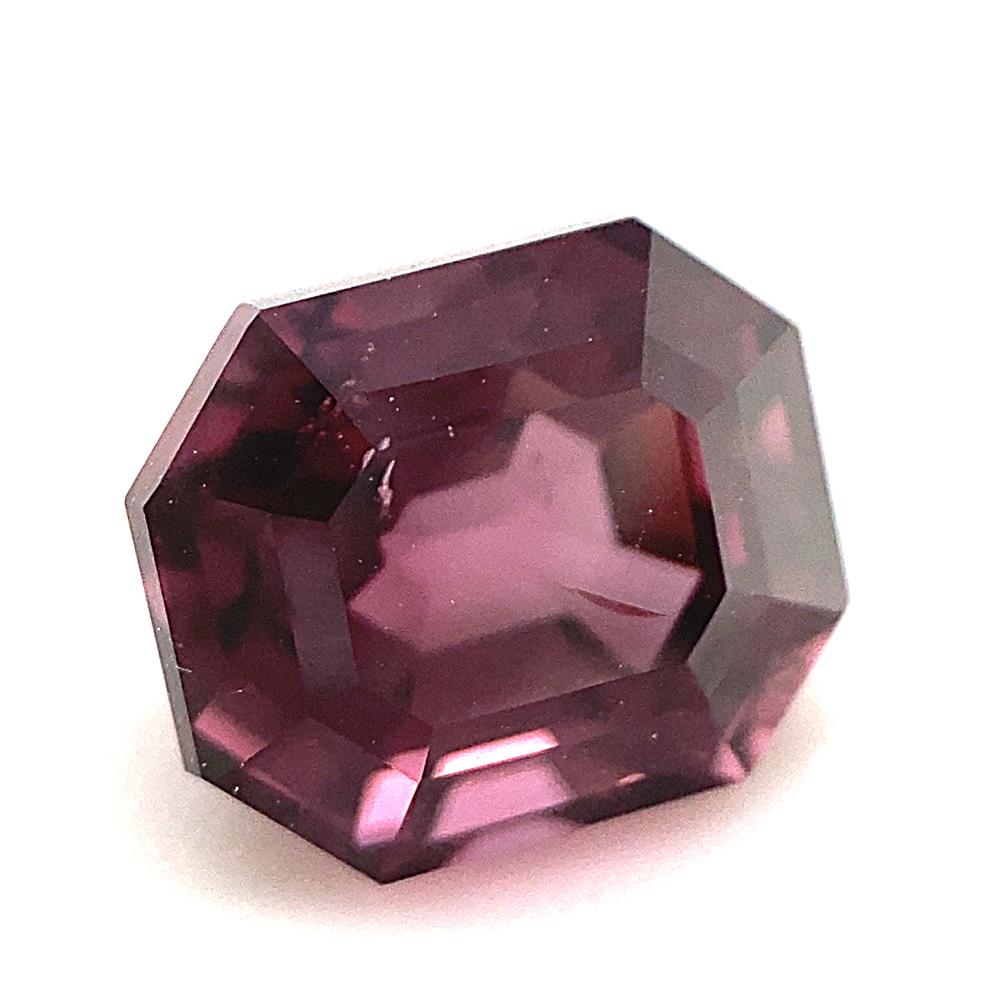 2.3ct Octagonal/Emerald Cut Purplish Pink Spinel GIA Certified Unheated For Sale 10