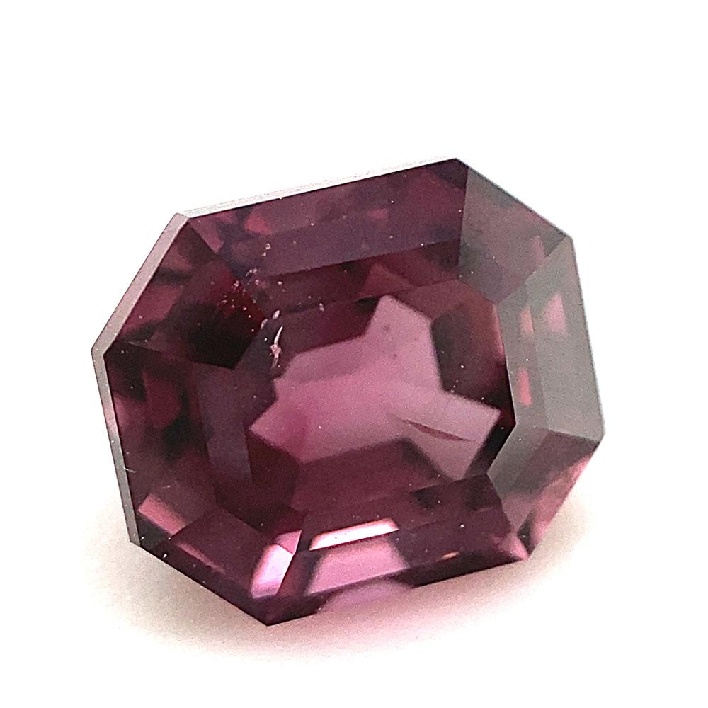 2.3ct Octagonal/Emerald Cut Purplish Pink Spinel GIA Certified Unheated For Sale 11