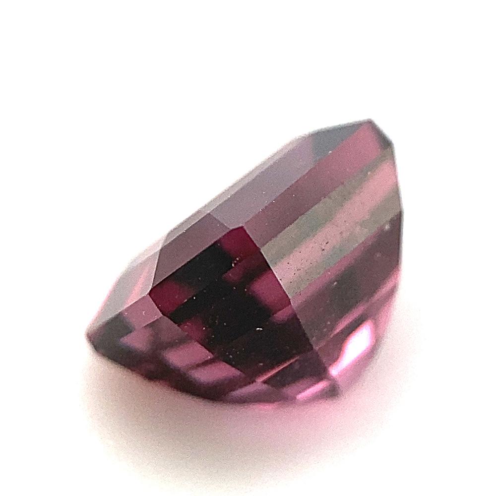 2.3ct Octagonal/Emerald Cut Purplish Pink Spinel GIA Certified Unheated For Sale 3