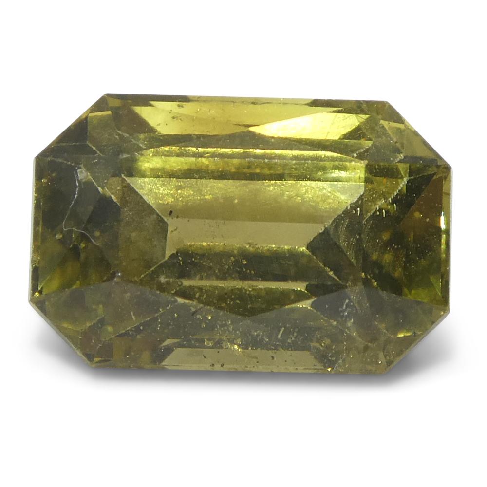 Crisoberilo amarillo talla octogonal/esmeralda de 2,3 ct Certificado GIA Sin calentar en venta 6
