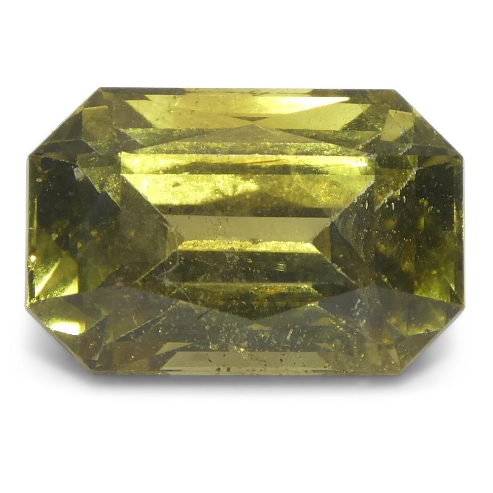 Femenino o masculino Crisoberilo amarillo talla octogonal/esmeralda de 2,3 ct Certificado GIA Sin calentar en venta