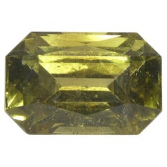 Crisoberilo amarillo talla octogonal/esmeralda de 2,3 ct Certificado GIA Sin calentar