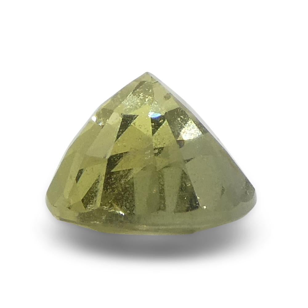 Saphir jaune en forme de poire 2,3 carats provenant de Tanzanie en vente 5
