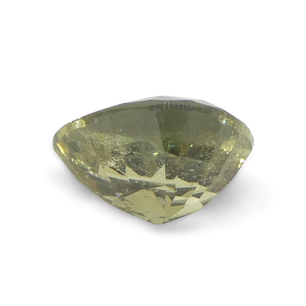 Saphir jaune en forme de poire 2,3 carats provenant de Tanzanie Unisexe en vente