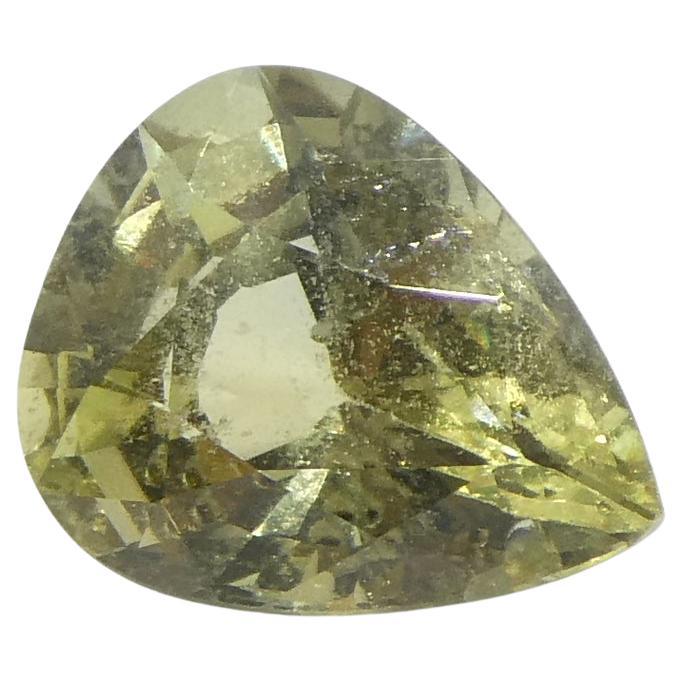 2.3ct Pear Shape Yellow Sapphire from Tanzania