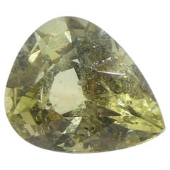 Saphir jaune en forme de poire 2,3 carats provenant de Tanzanie