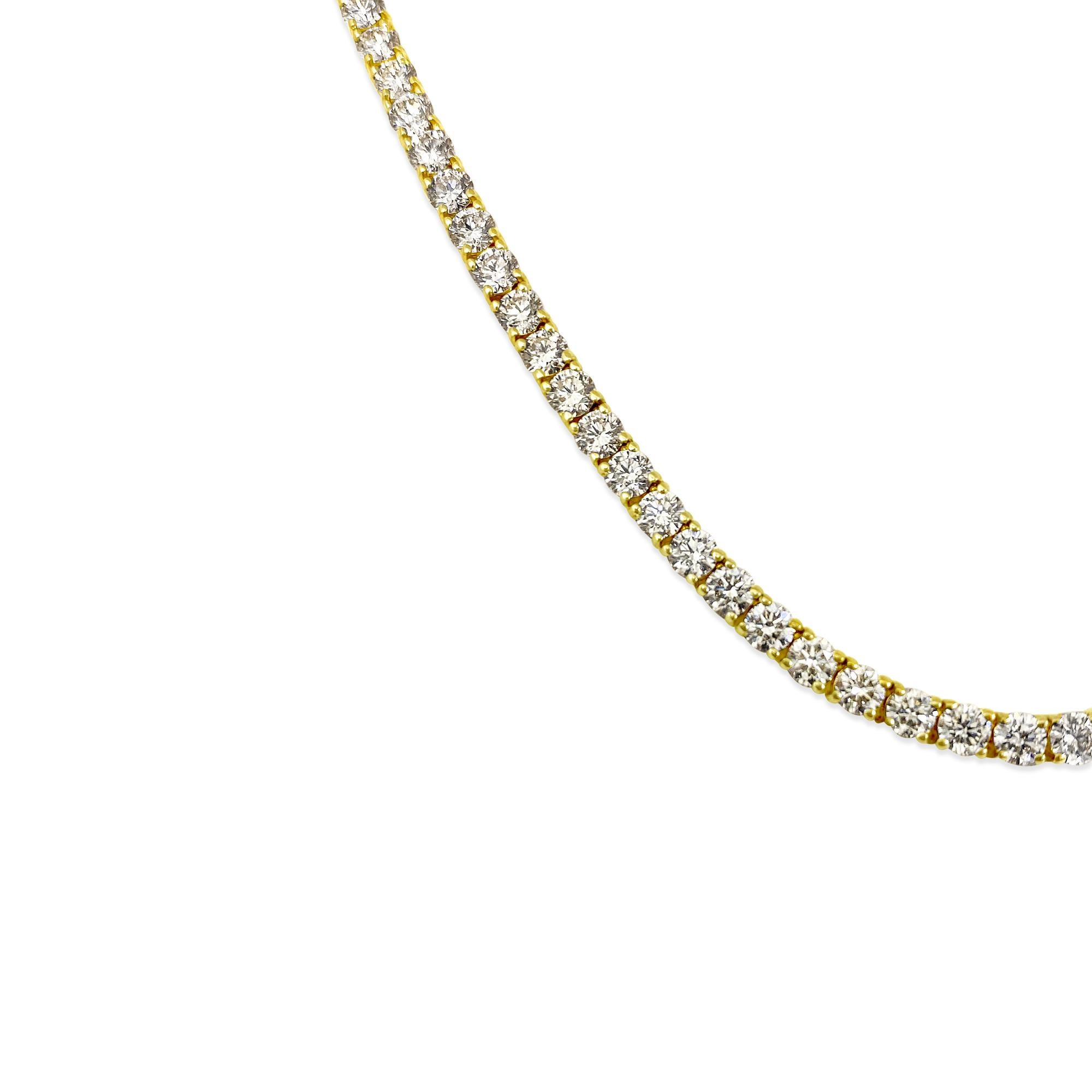 Collier tennis avec diamants 23 carats VVS Unisexe en vente