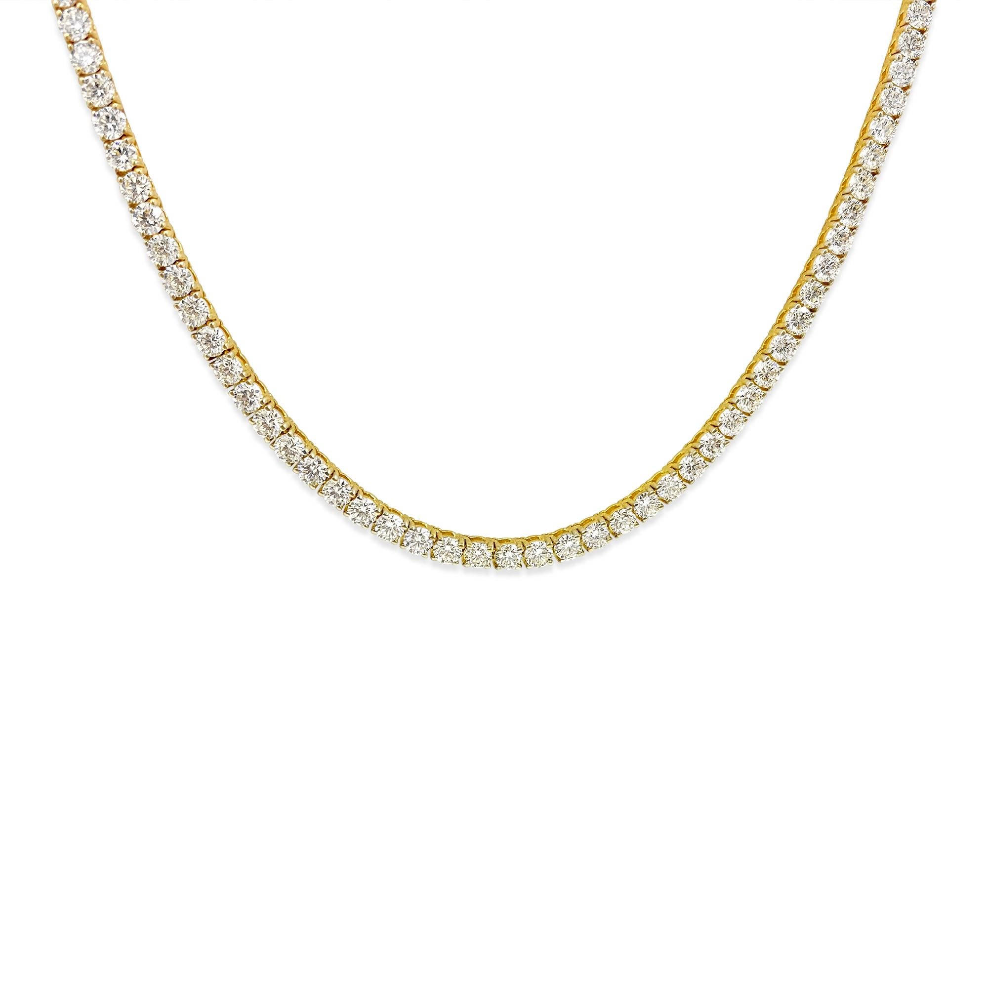 23CT VVS Diamant-Tennis-Halskette im Angebot 1