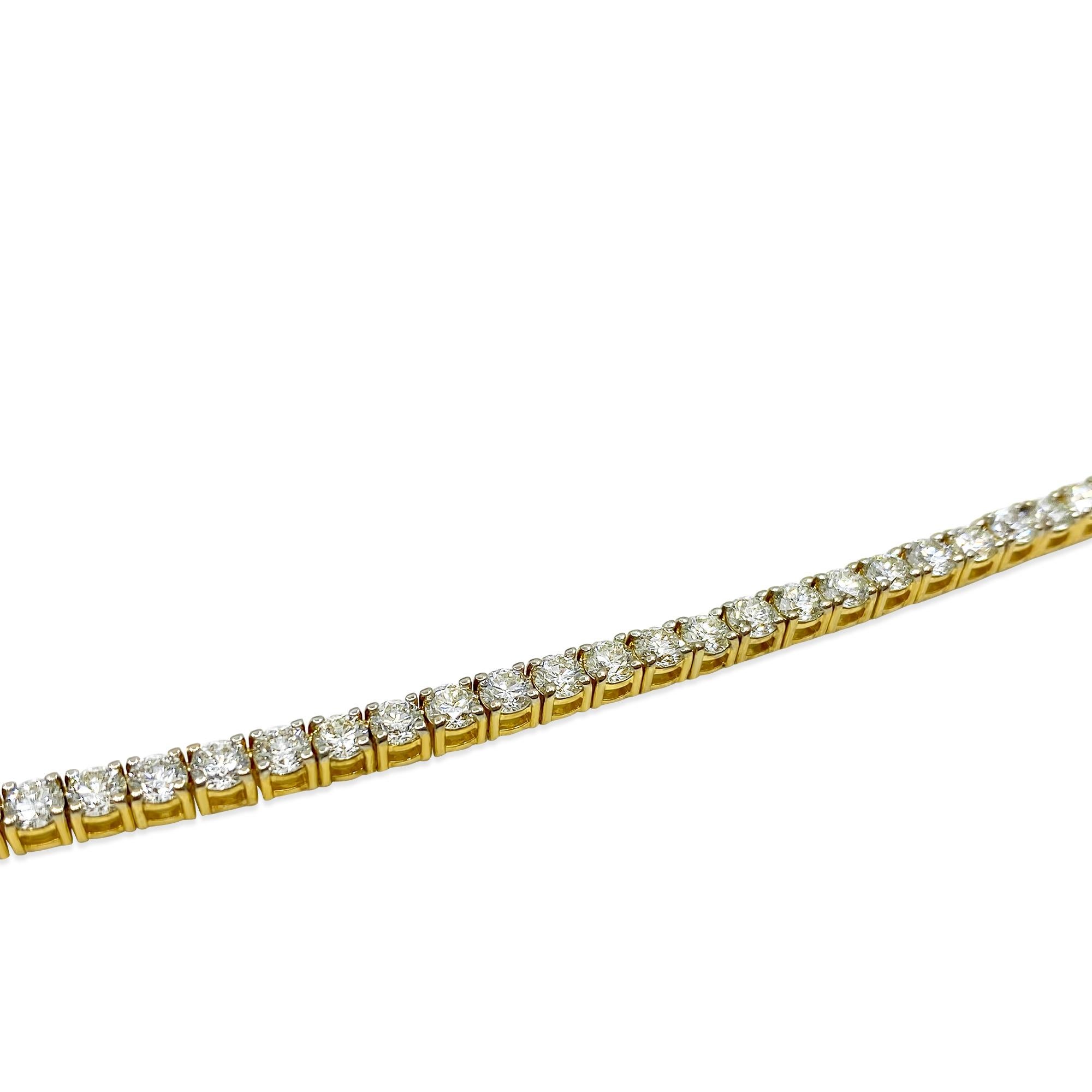 23CT VVS Diamond Tennis Necklace For Sale 1