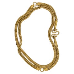 23k Gold Chain Extra Long Unisex Box Link