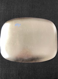 23K Gold Leaf Metal Tray Embossed Leaves with Crystal Trim