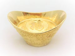 23 Karat Gold “Yuen Bao” Chinese Prosperity Charm