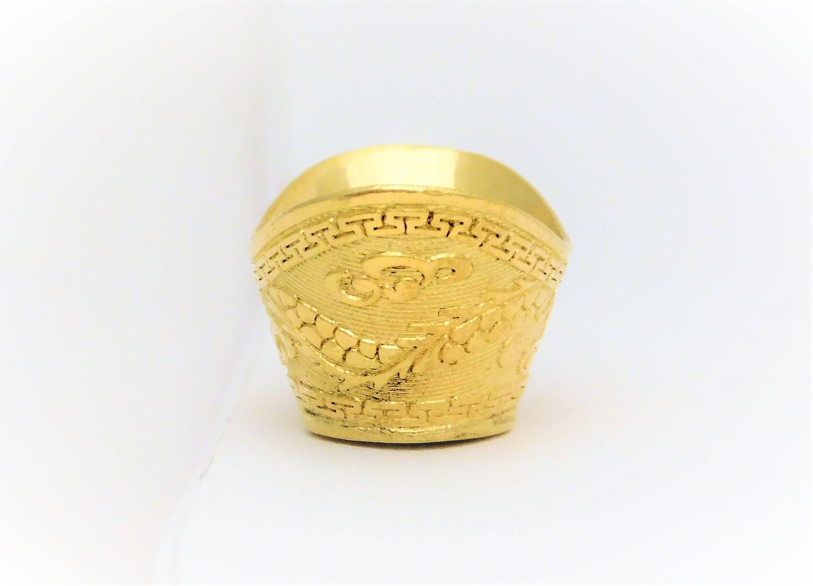 Artisan 23 Karat Gold “Yuen Bao” Chinese Prosperity Charm For Sale