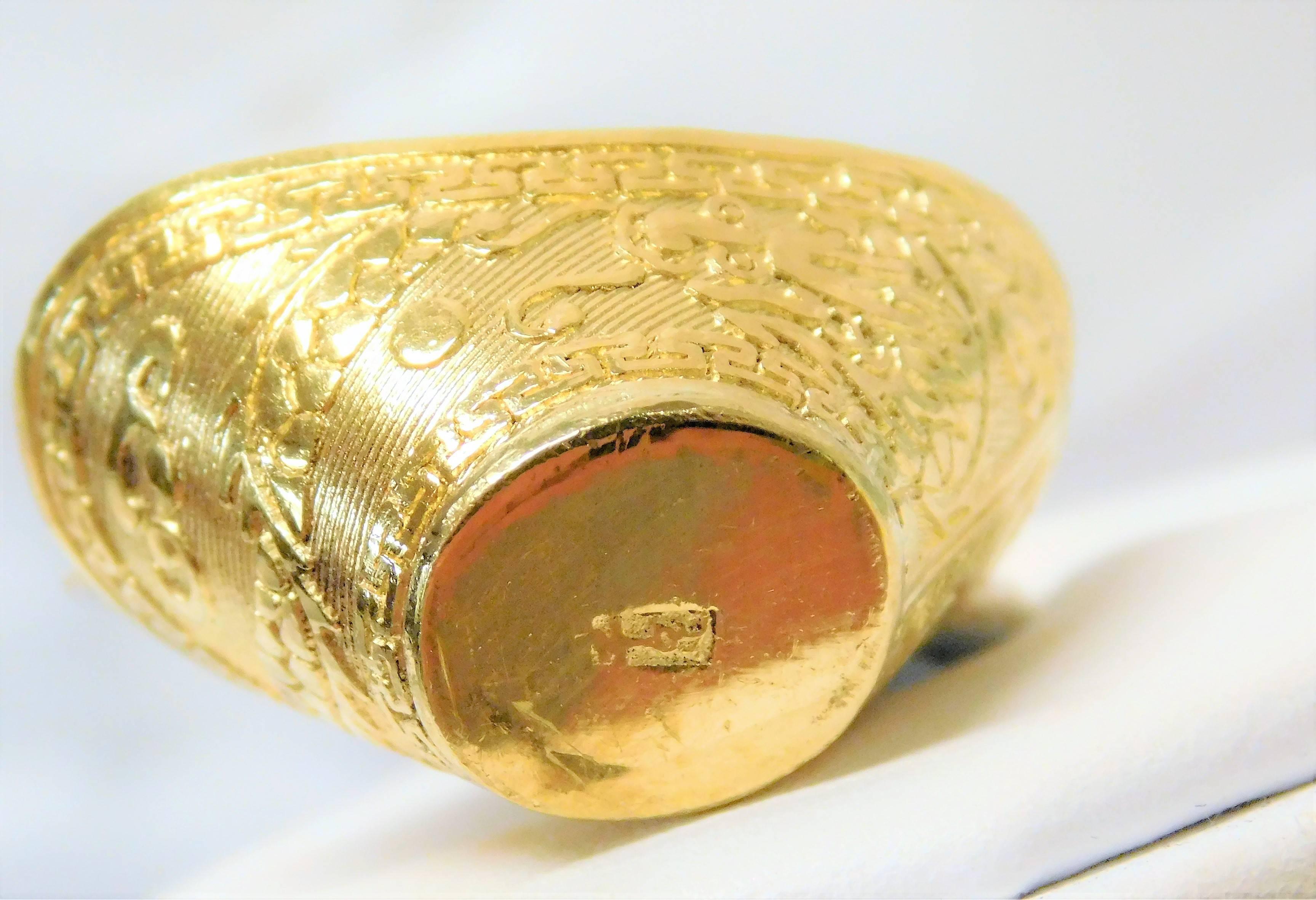 Women's or Men's 23 Karat Gold “Yuen Bao” Chinese Prosperity Charm For Sale