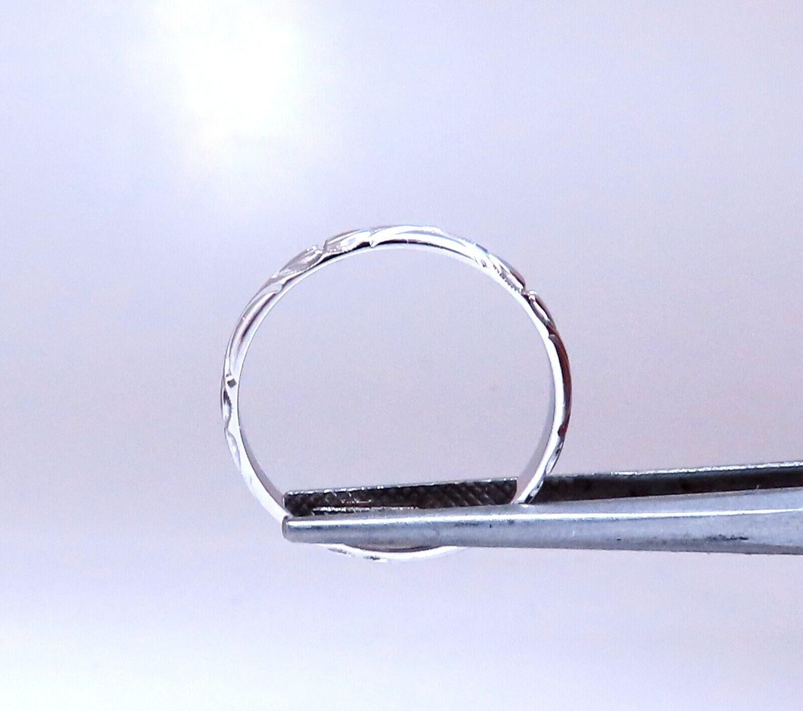 2.3mm Classic Band Oro 14kt Grabado Victoriano 8.5 1
