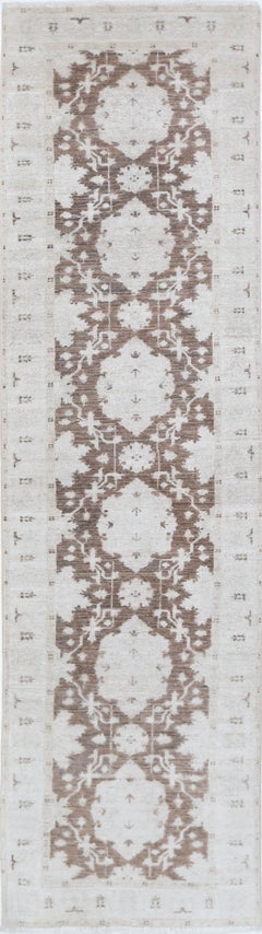 2.3x8.6 ft Handknotted Hallway Runner Rug. Corridor Rug. Floral Kitchen Rug