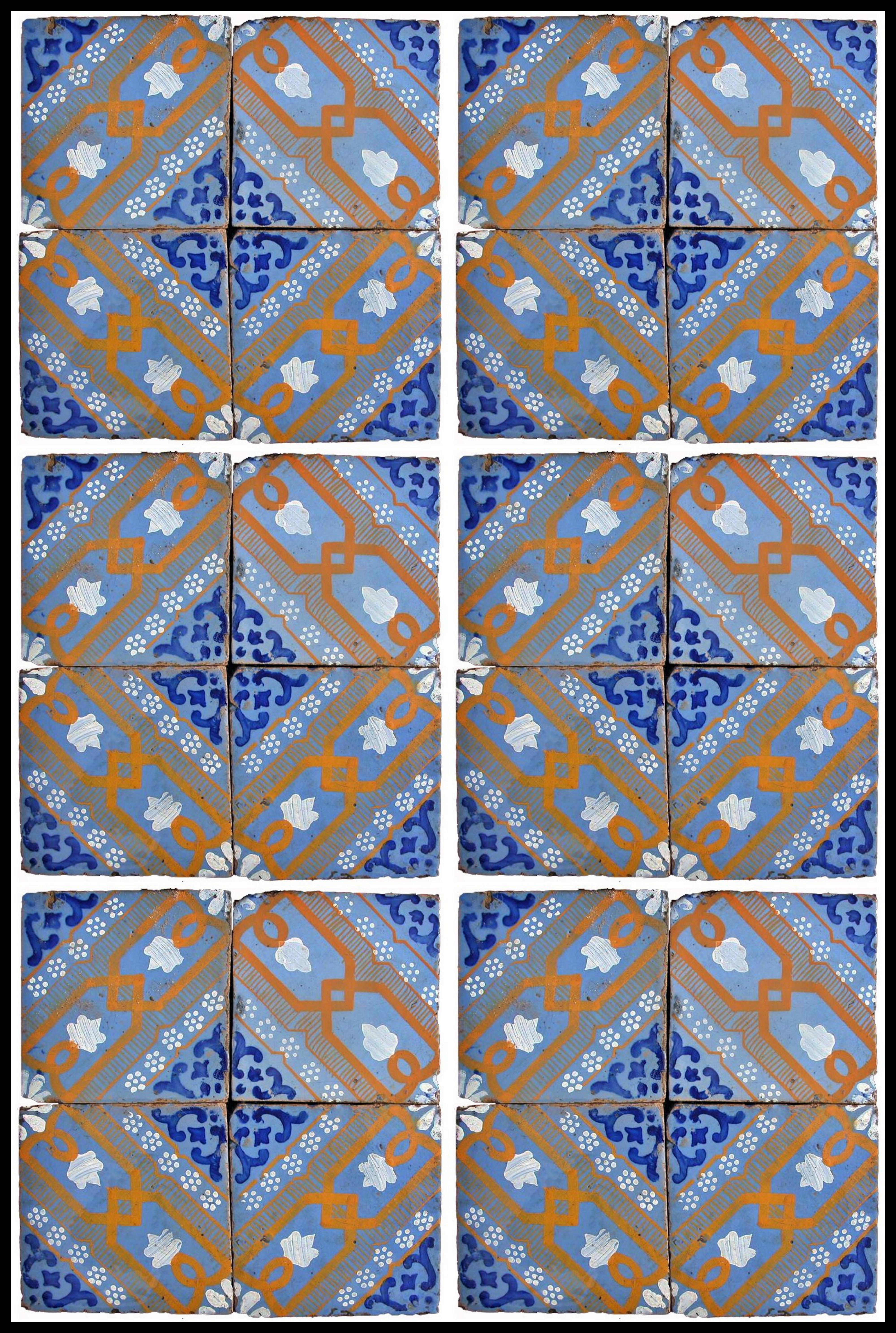 24 ANCIENT MAJOLICA TILES FROM THE LIBERTY ERA 1894 / 1910 Art Nouveau

Original white and manganese relief tile.
Relief tile.

AVAILABILITY OF 210 TILES

HEIGHT 80 cm
WIDTH 80 cm
THICKNESS 1.7 cm
WEIGHT 1.3 Kg
HISTORICAL PERIOD 1894 / 1910 Art