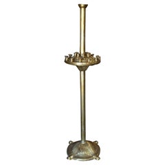 chandelier de sol orthodoxe de cérémonie à 24 bougies en laiton:: 1920