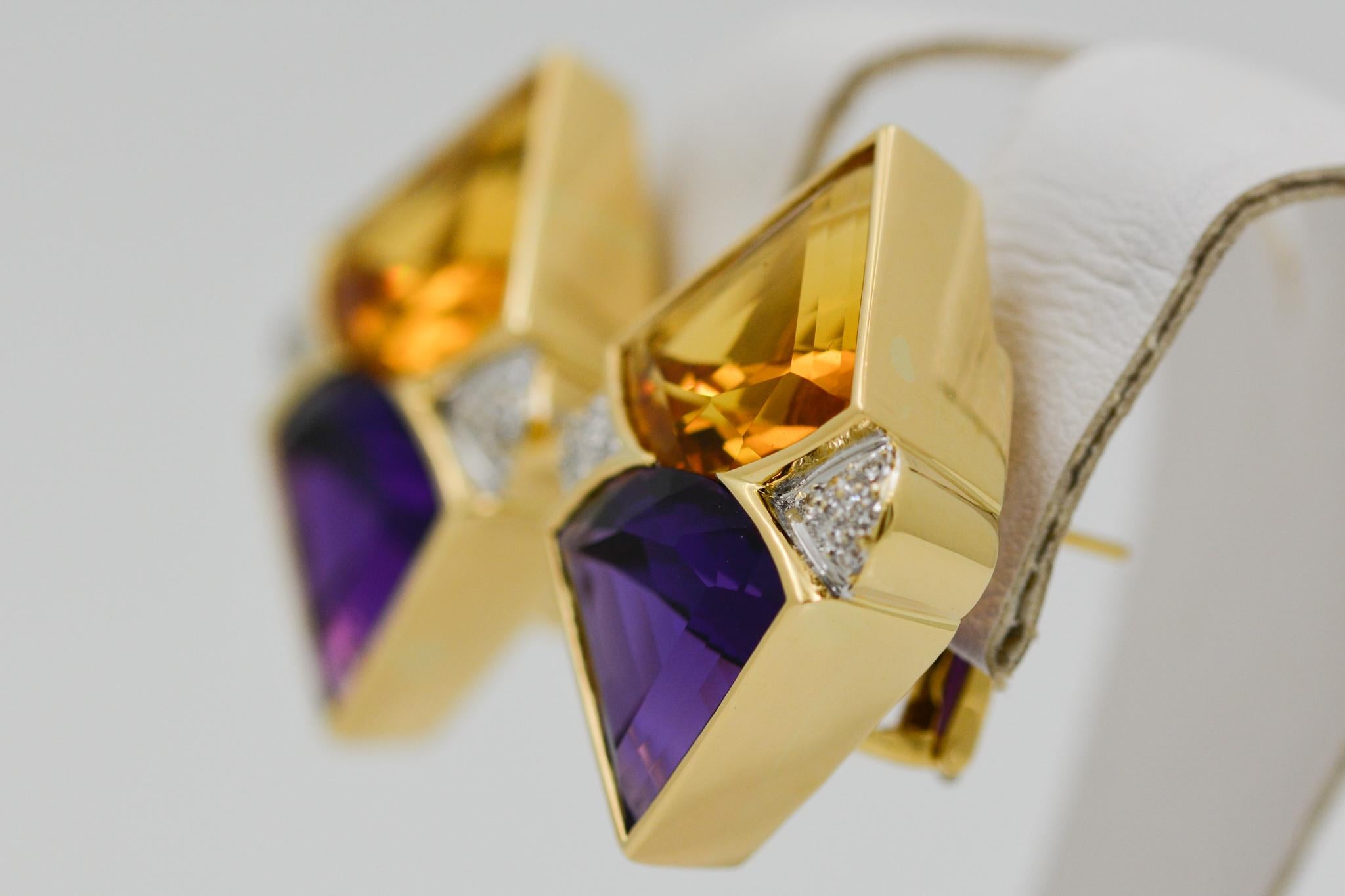 24 carat gold diamond earrings