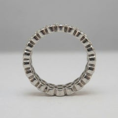 2.4 Carat Diamond Eternity Band Rings in 18k White Gold