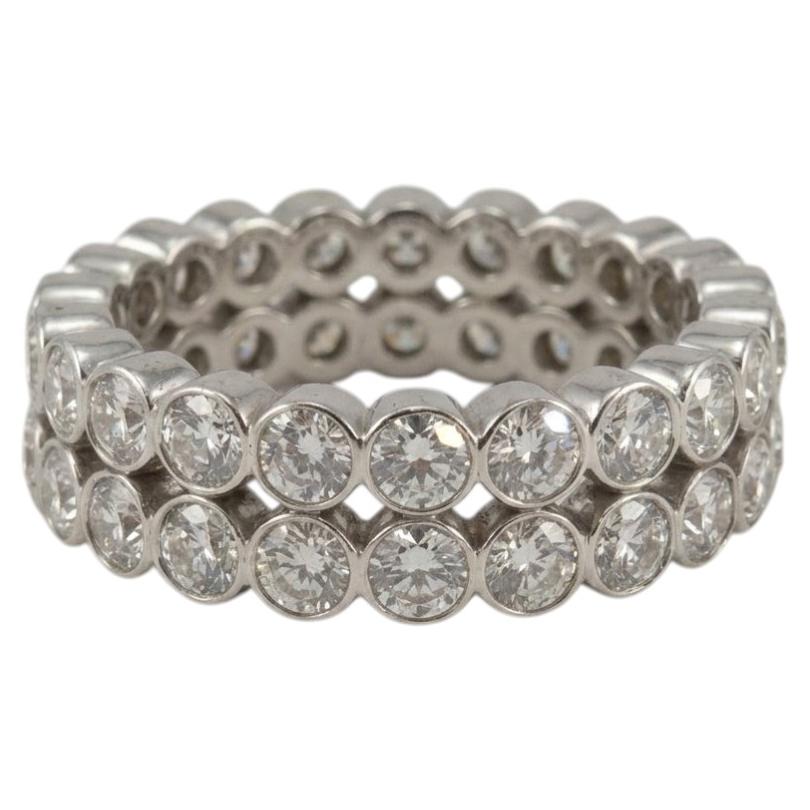 2,4-Karat-Diamant-Eternity-Ringe aus 18-karätigem Weißgold
