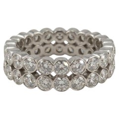 2.4 Carat Diamond Eternity Band Rings in 18k White Gold