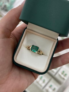 2.4 Carat Emerald Diamond Ring 14K White Gold A Classic Statement