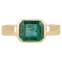 2.4 Carat Emerald Diamond Ring 14K White Gold A Classic Statement