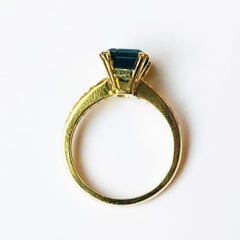 2.4 Carat Green Tourmaline Diamond Cocktail Ring