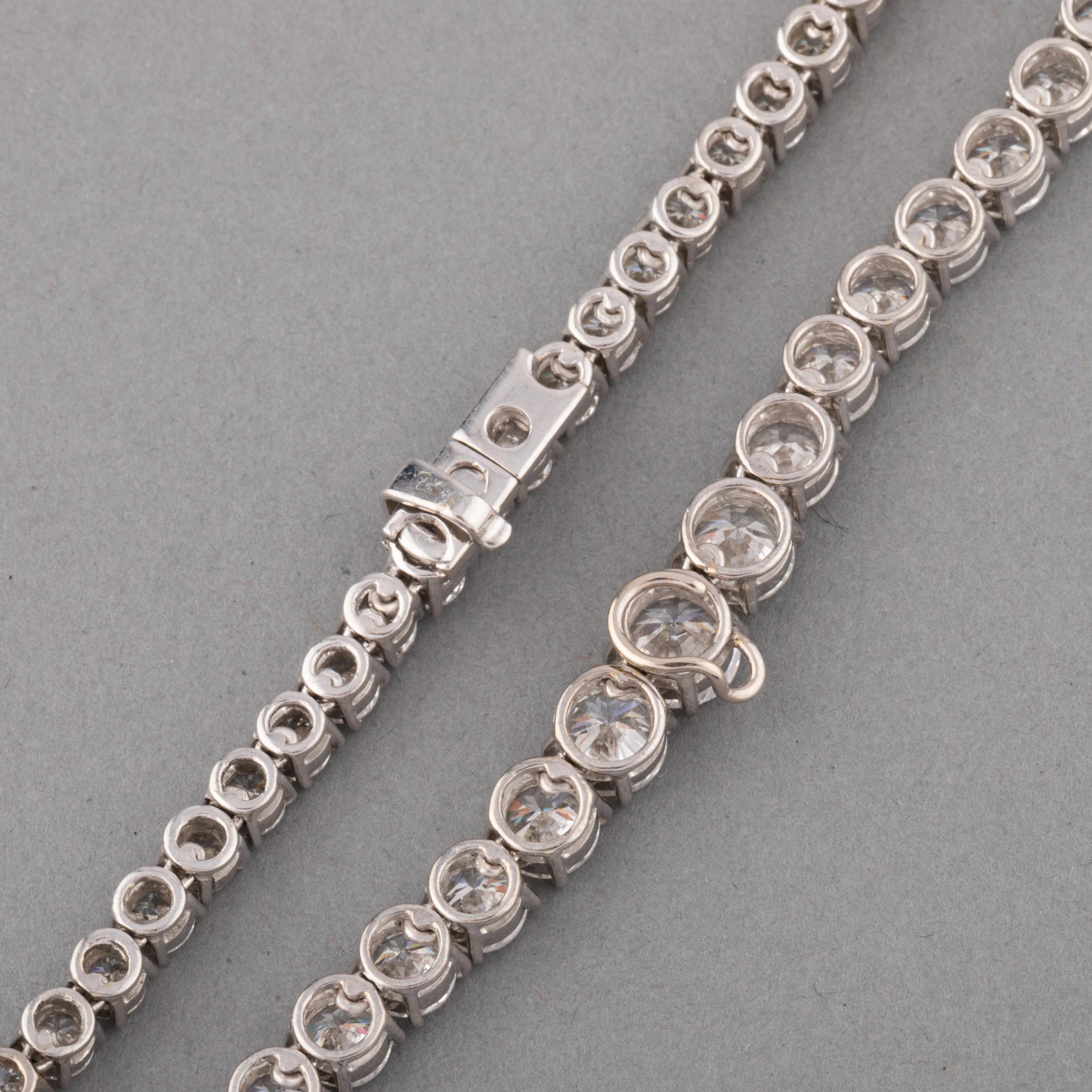 24 Carats Diamonds Chaumet River Necklace For Sale 1