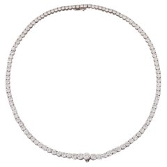 24 Karat Diamanten Chaumet Fluss-Halskette