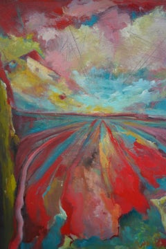 "24 Cr Contact Point, " Contemporary Oil Painting by Renée Rey