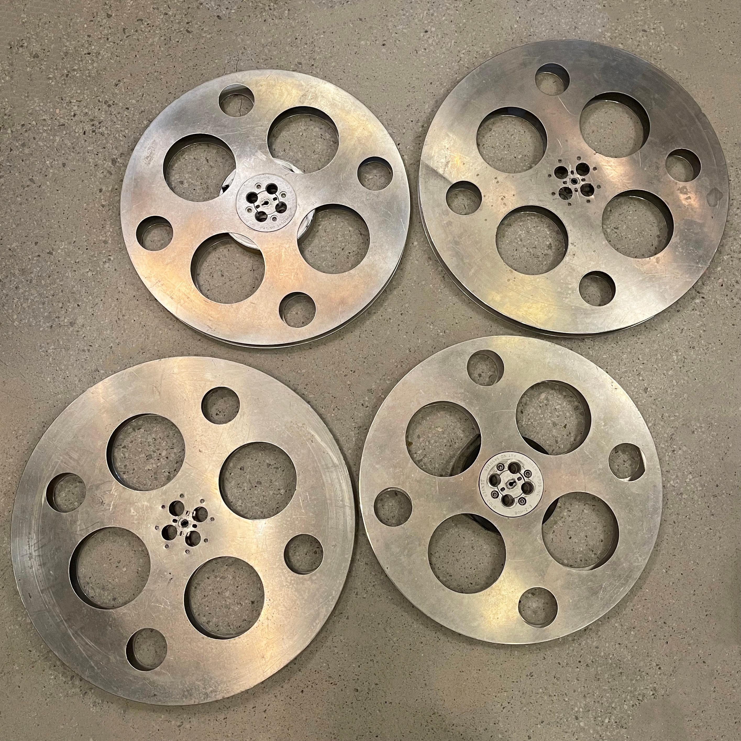24 Zoll Durchmesser Industrielle Aluminium-Filmregale aus Aluminium von Goldberg Brothers im Angebot 7