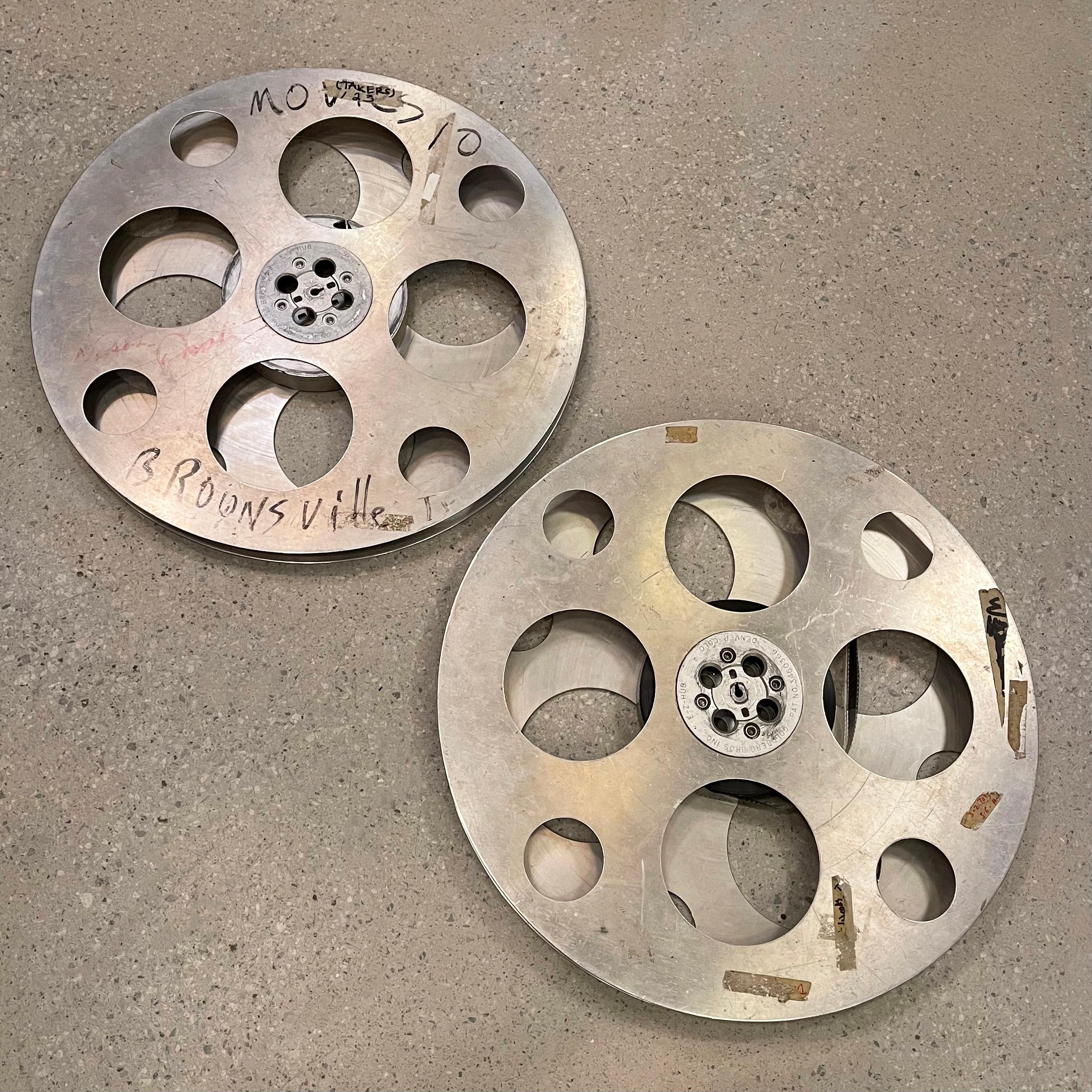 24 Zoll Durchmesser Industrielle Aluminium-Filmregale aus Aluminium von Goldberg Brothers im Angebot 3