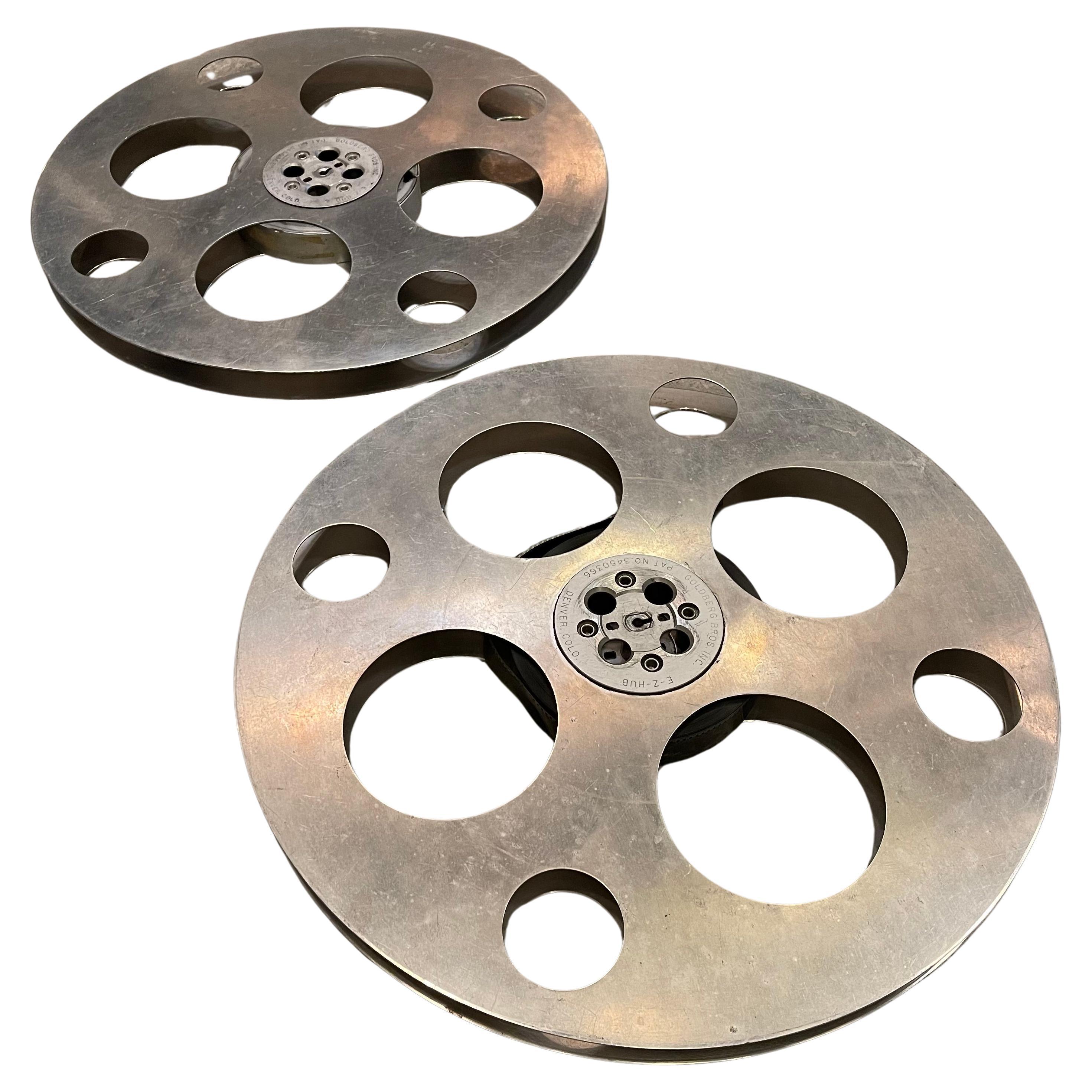 24 Zoll Durchmesser Industrielle Aluminium-Filmregale aus Aluminium von Goldberg Brothers im Angebot