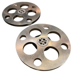 24" Diameter Industrial Aluminum Film Reels By Goldberg Brothers