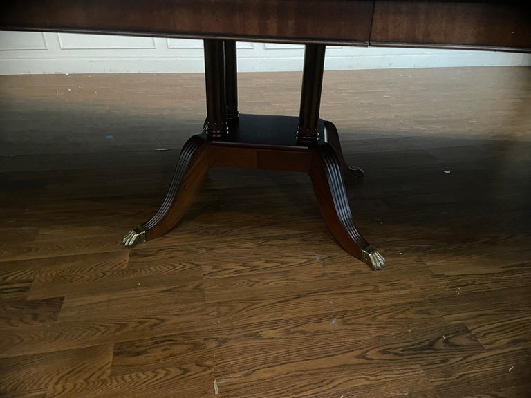24 Ft. Crotch Mahogany Banquet Table For Sale at 1stDibs