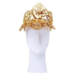 24 Gold plattiert Kleopatra Tennis Visor