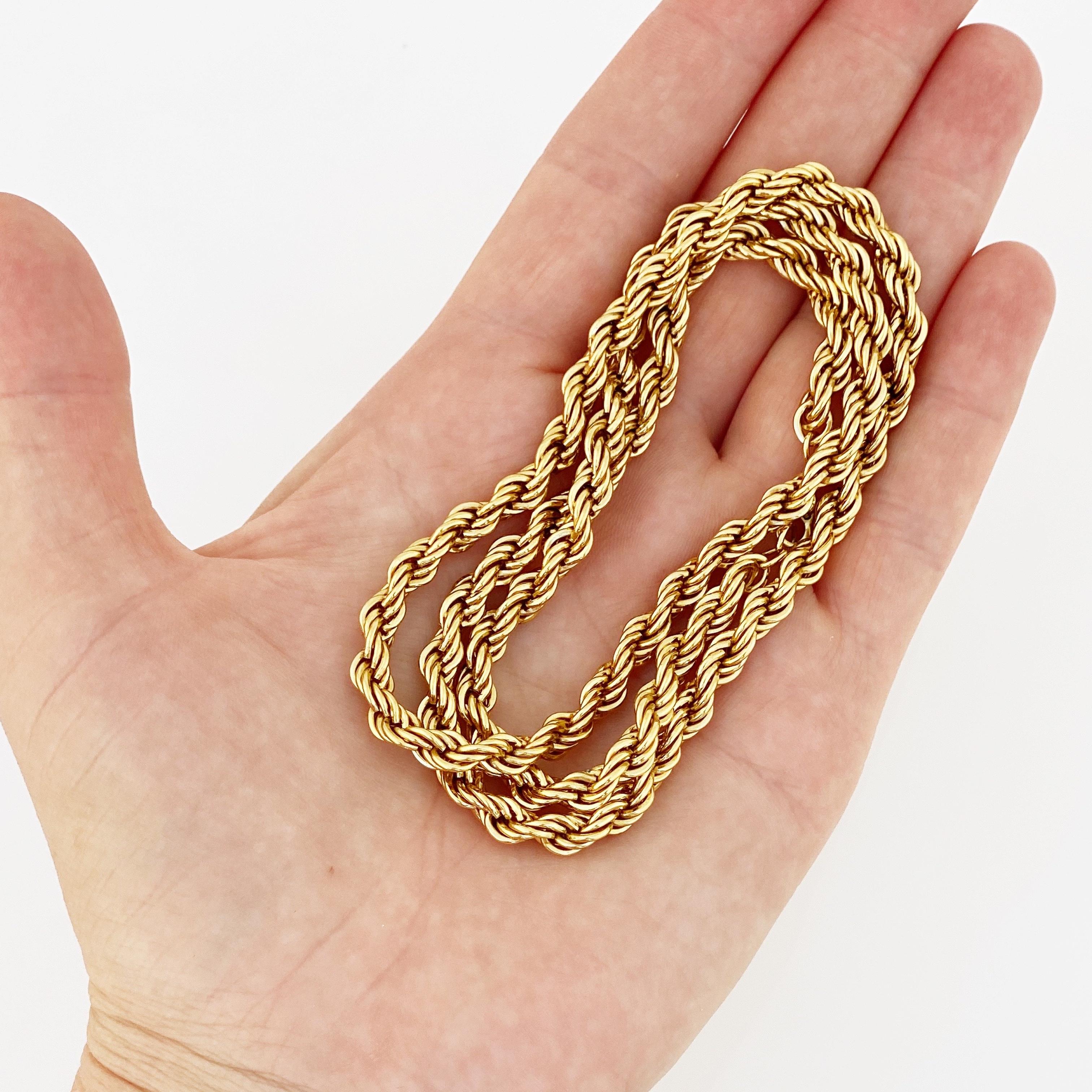 monet gold rope chain necklace