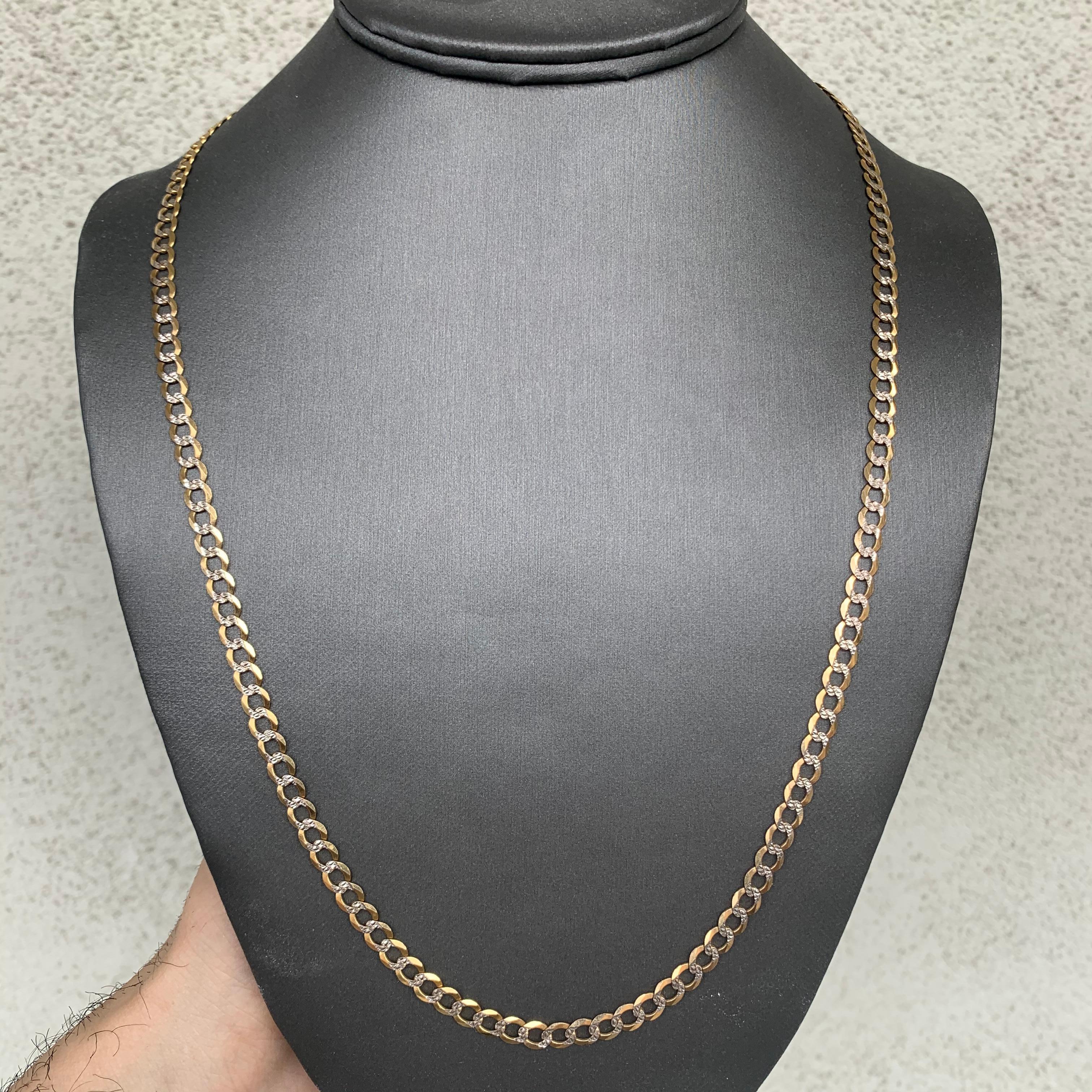 Lunghezza: circa 24 pollici
Purezza del metallo: Oro giallo massiccio 14k
