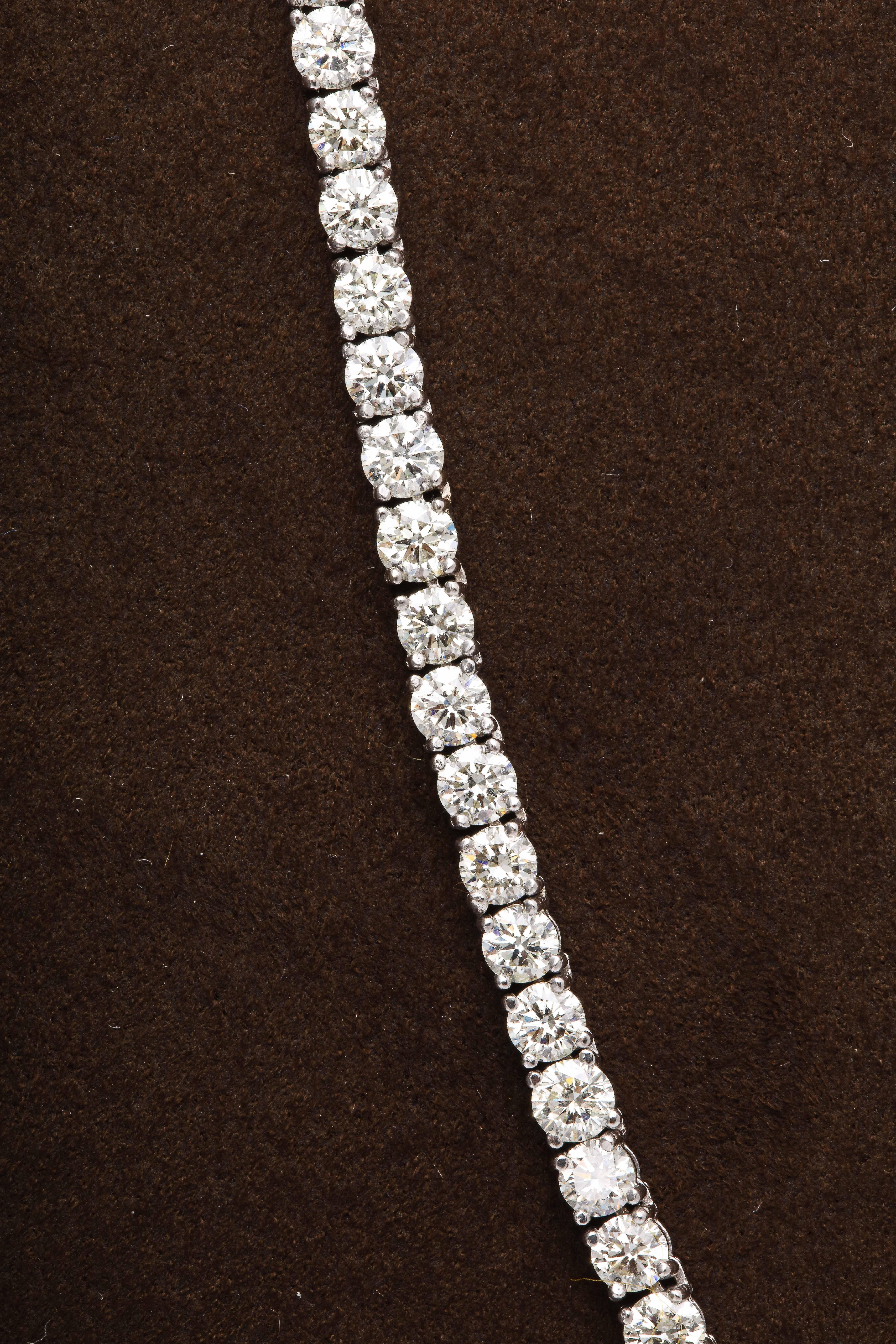 Diamant-Tennishalskette mit Diamant für Damen oder Herren im Angebot