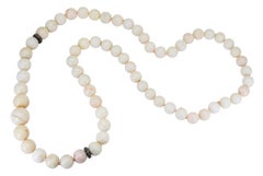 Graduated White Coral Necklace