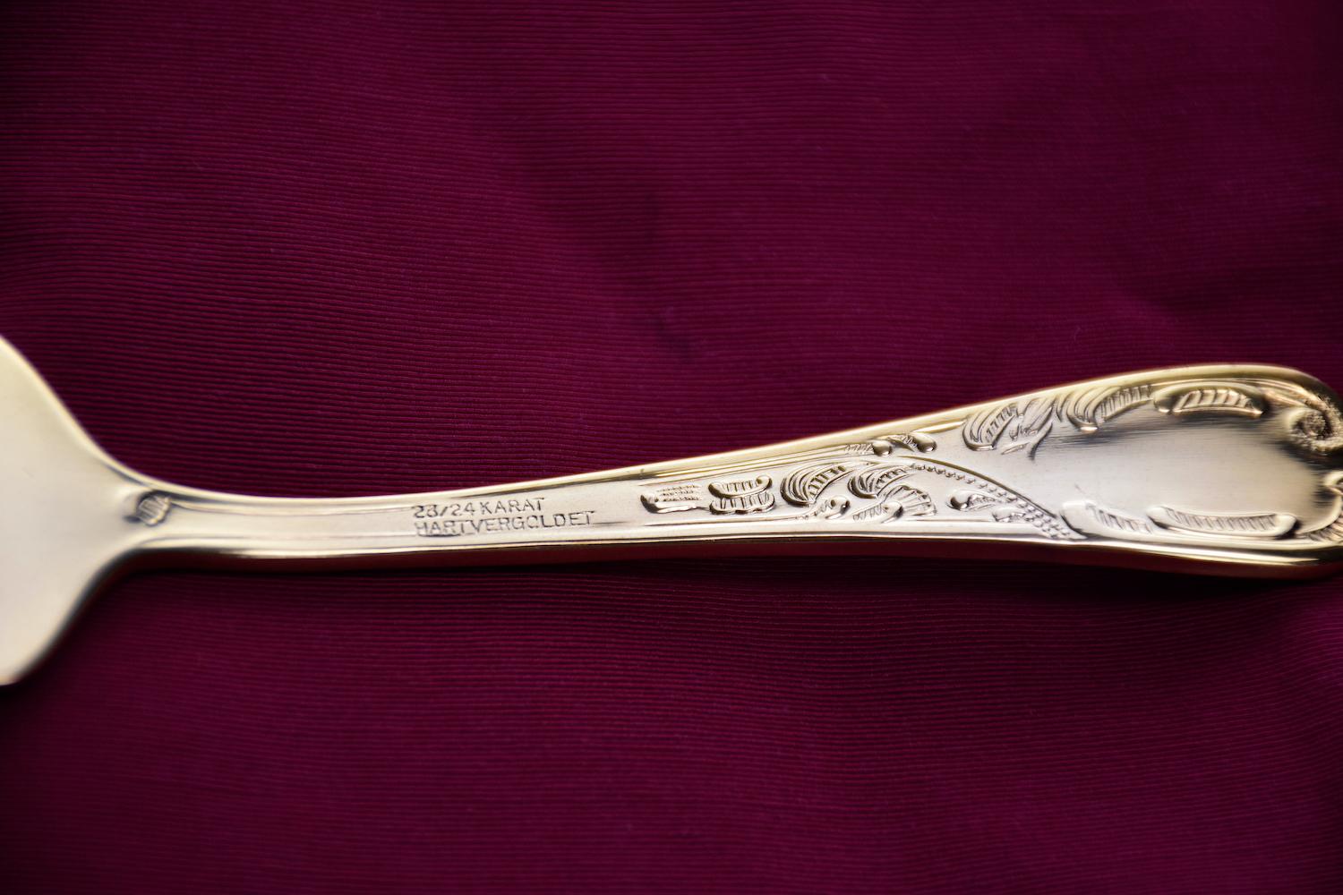 24 Karat 11 Pers, Flatware Cutlery Set by Nivella Solingen 6
