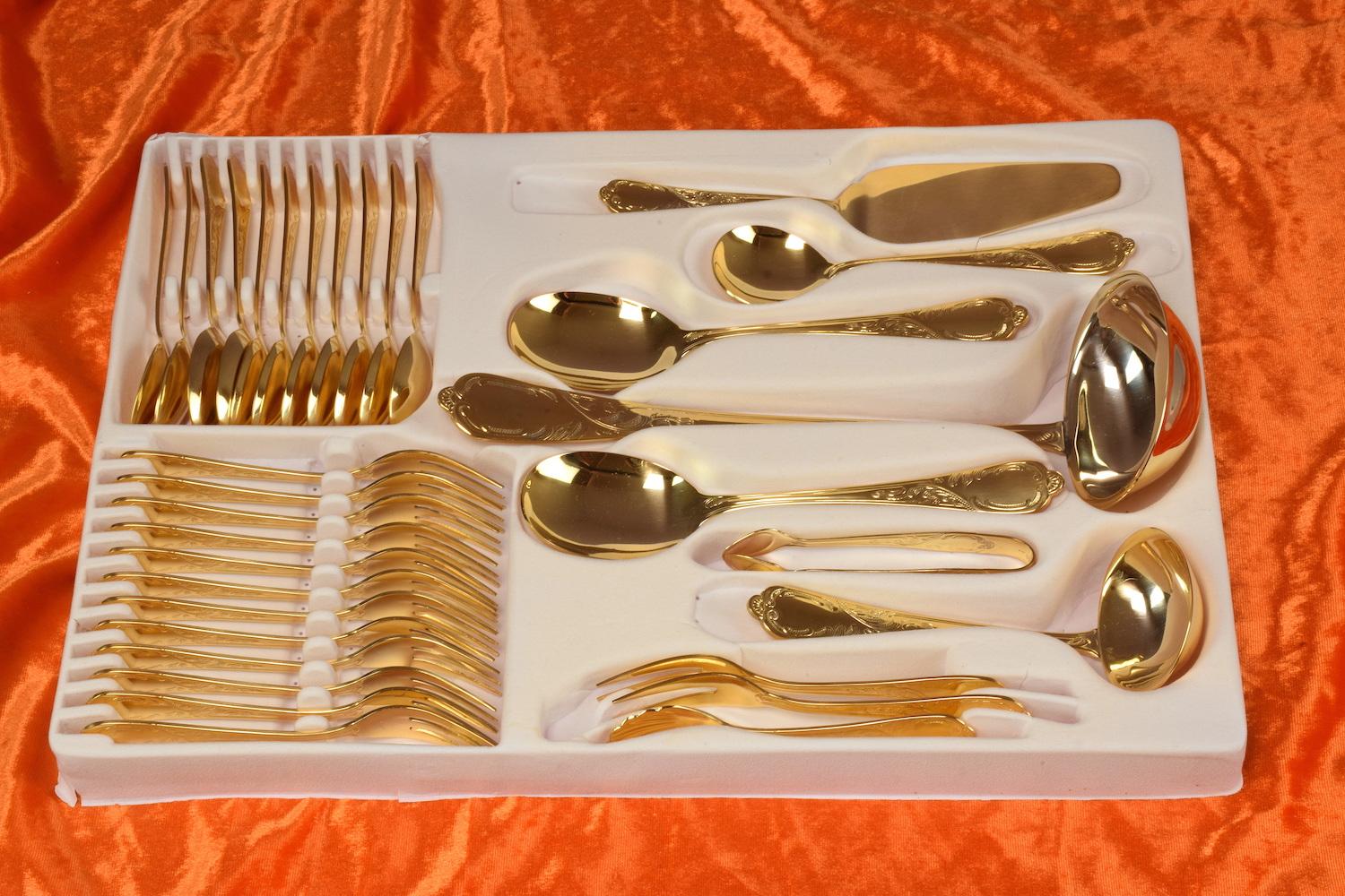 20th Century 24 Karat 11 Pers, Flatware Cutlery Set by Nivella Solingen