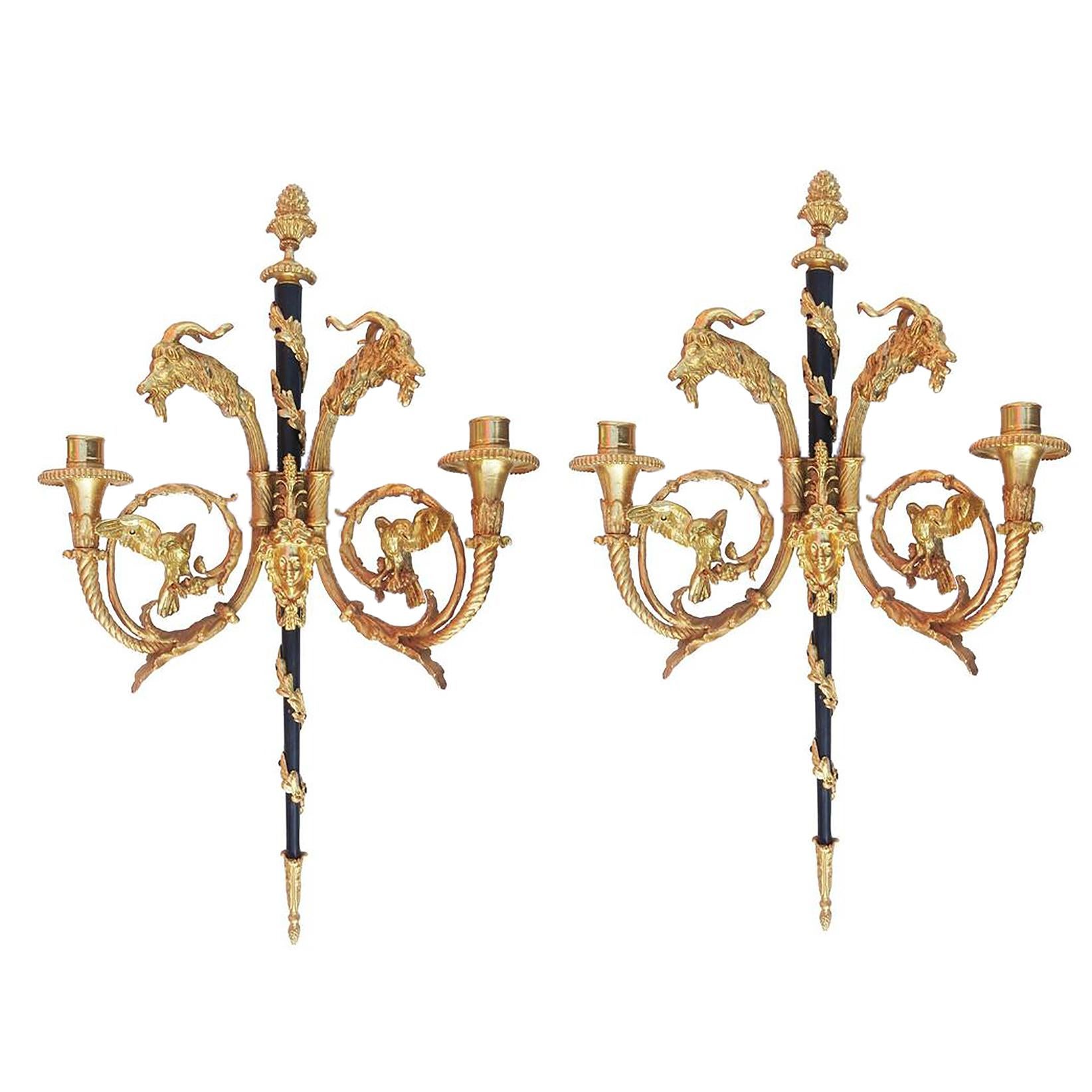 gold wall sconces for candles