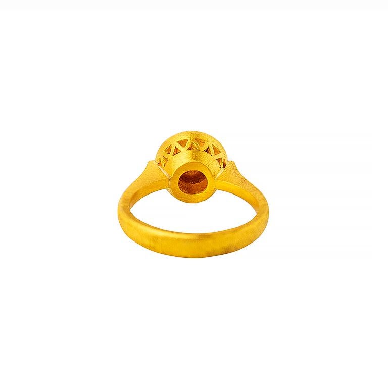 24 karat gold diamond ring