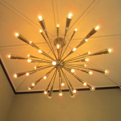 24-Karat Gold Monumental Sputnik Chandelier