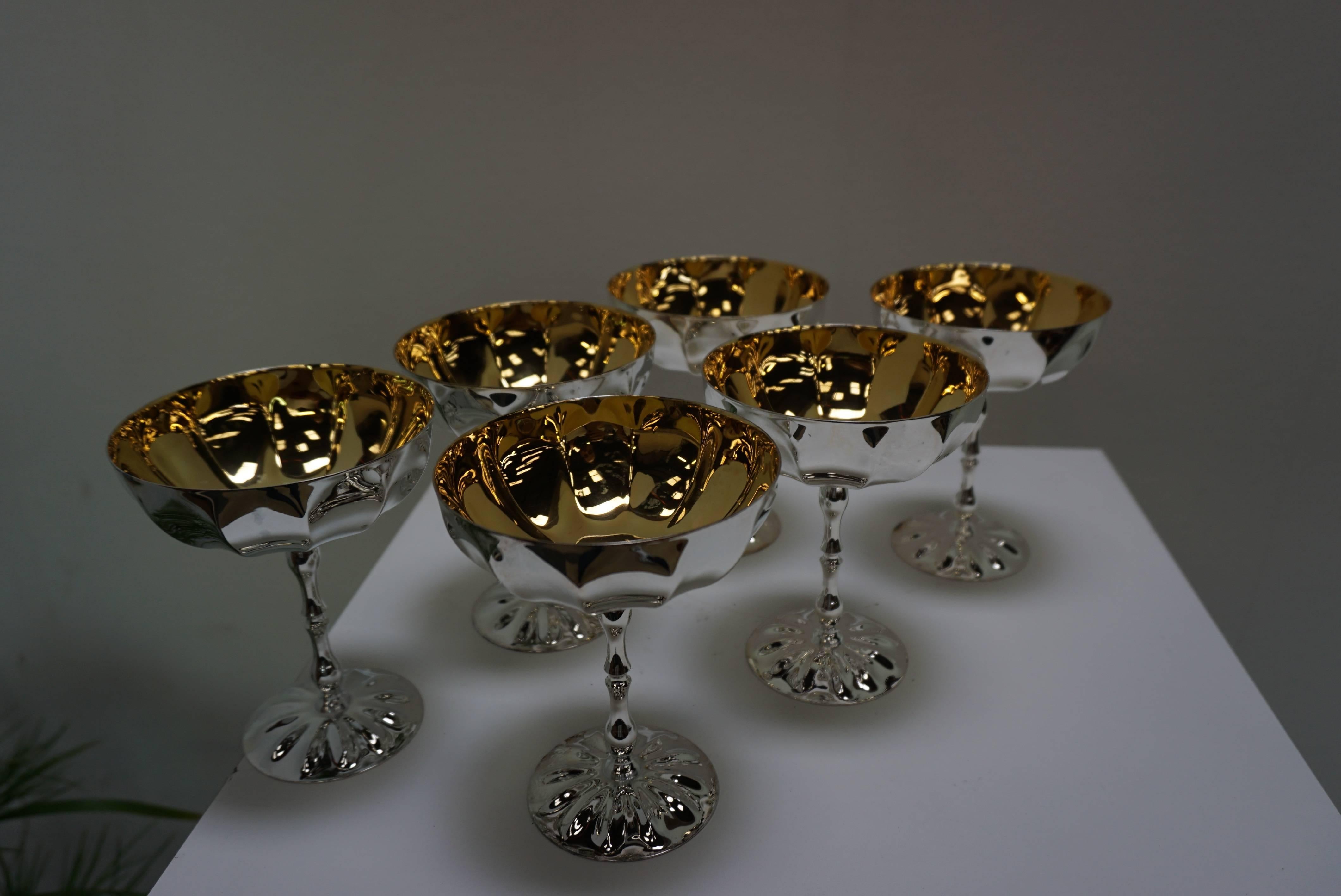 gold plated goblets