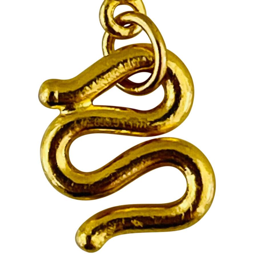 24 Karat reines Gelbgold Diamantschliff Kugelperlen und Kabel-Gliederhalskette 4