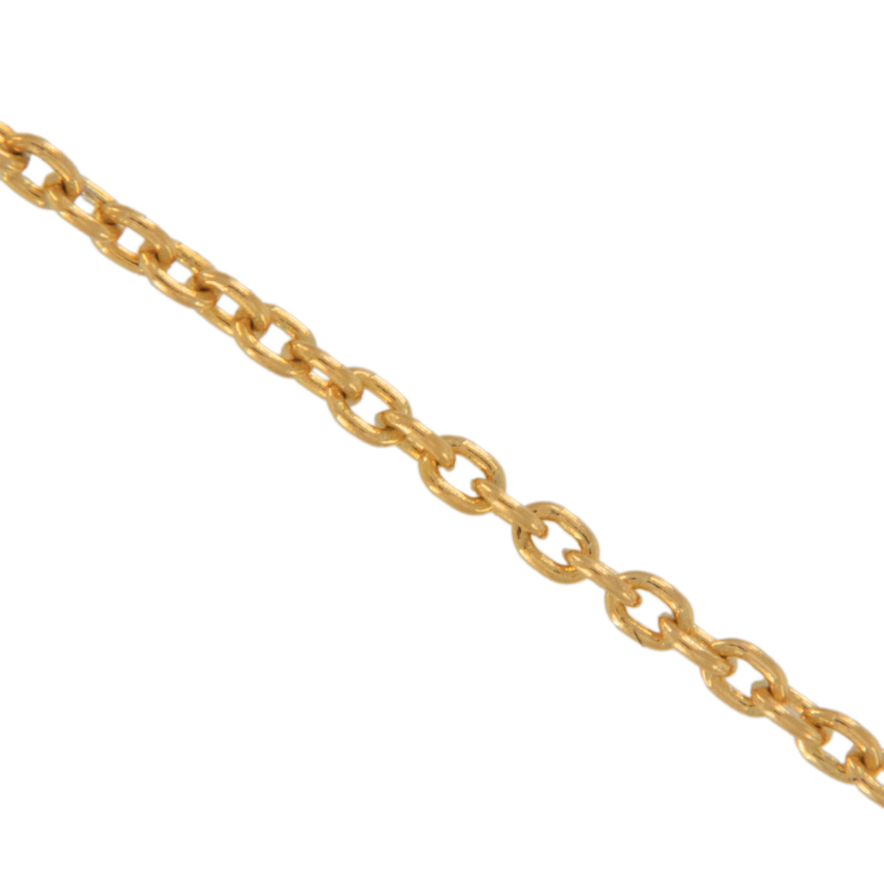 Rarest of all the golds, 24 karat gold is valued by all discerning investors. With it's unmistakable warm yellow color & signature finish, this 24 karat yellow gold Forsa cable chain looks beautiful by itself, layered with other chains or with a